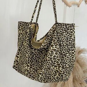 Leopard Print Tote Bag